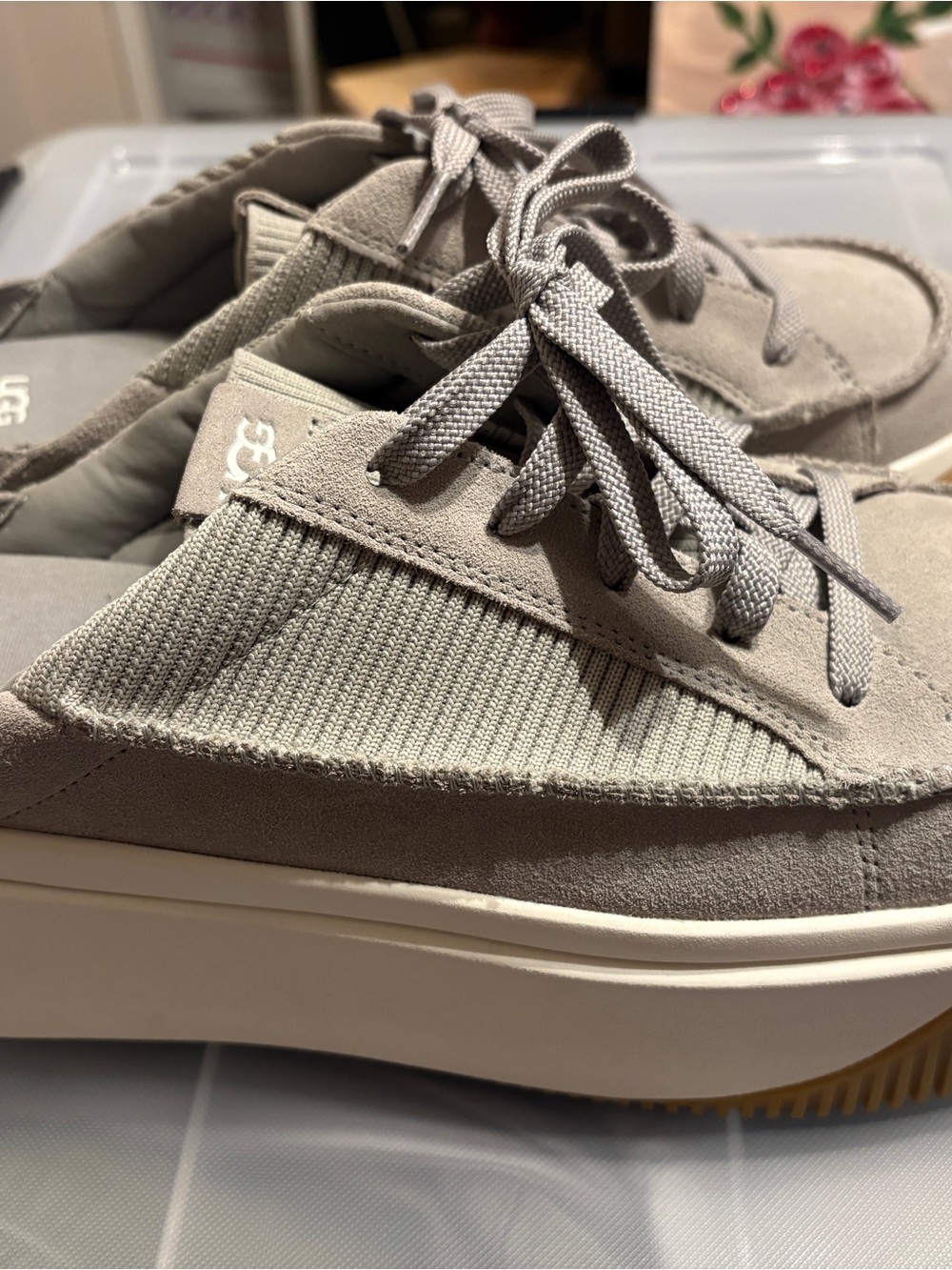 UGG women’s EZ-DUZZIT Lace up sneaker mule platform - Picture 3 of 6